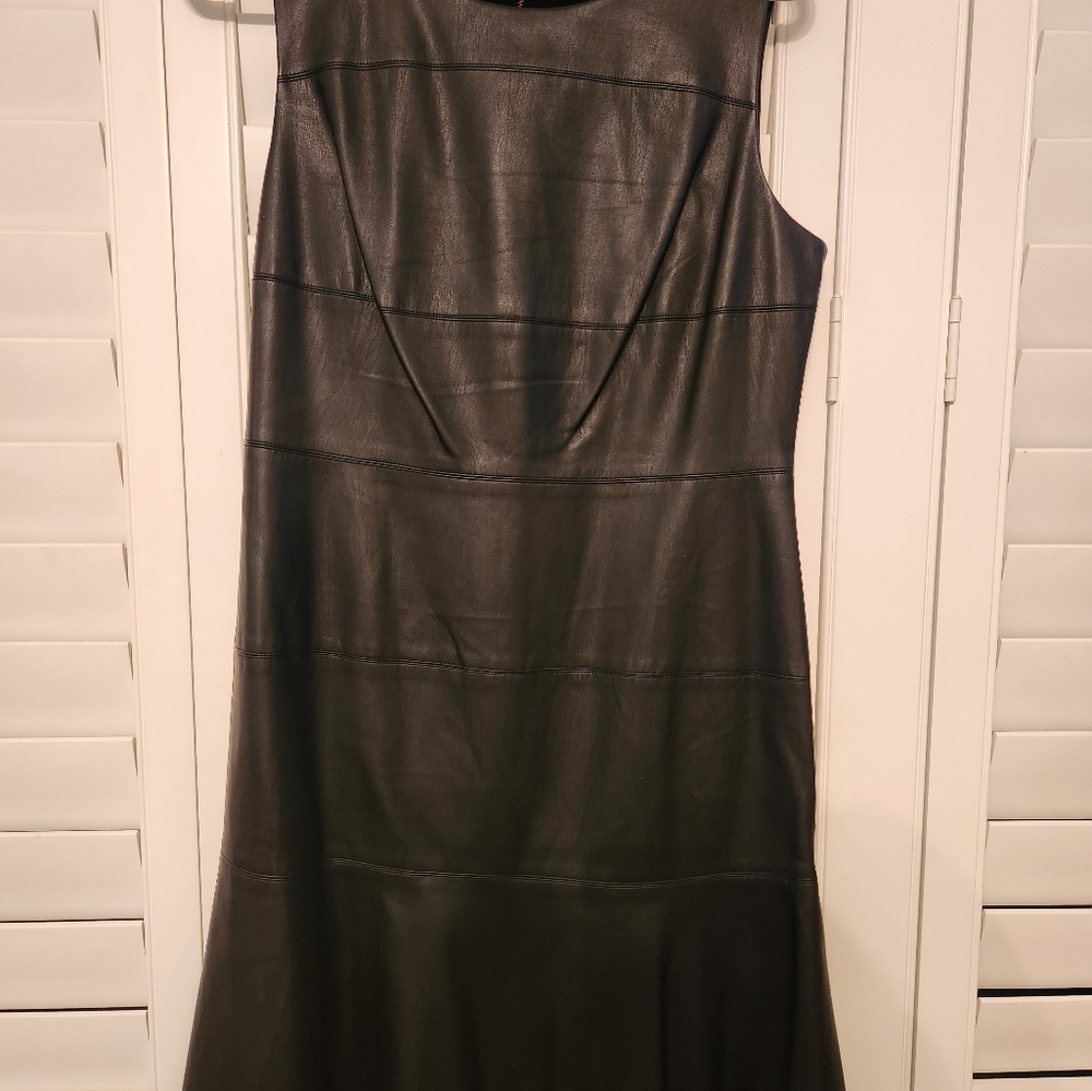 Ivanka Trump Size 14 Faux Leather Dress
